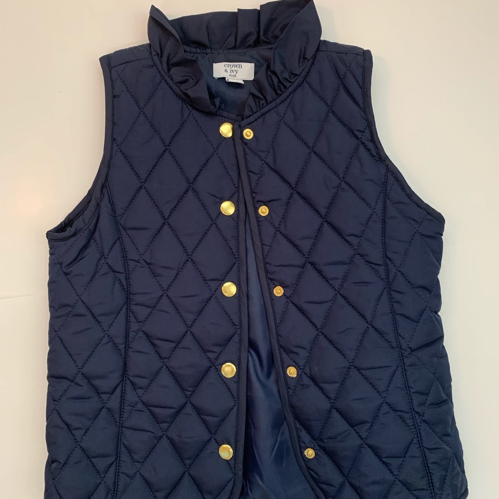 Girls quilted vest